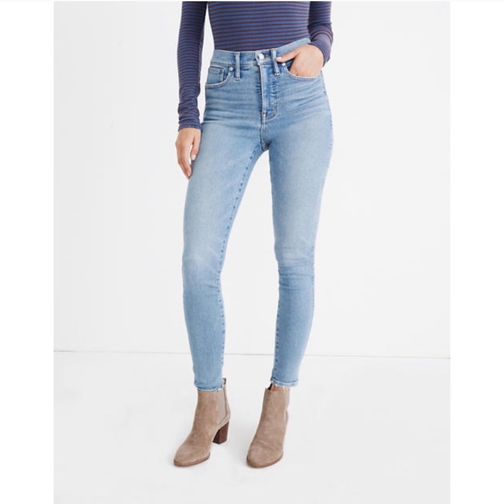 Madewell 10” High Rise Jeans in Hamden Wash